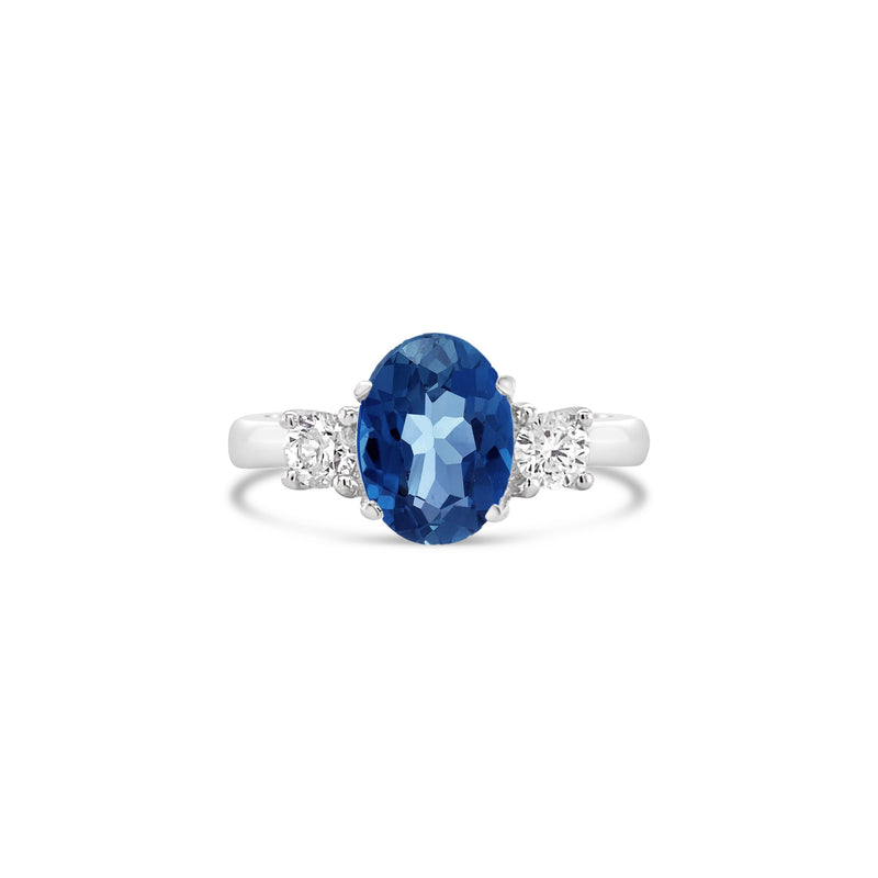 oval sapphire diamond engagement ring