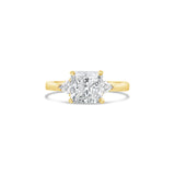 Timeless Princess Cut Diamond Engagement Ring with side diamonds